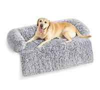 Feandrea FluffyHug Cama para Perros, Tela de Felpa, Alfombrilla, Funda Protectora para Sofá, Talla XXL, para Perros Grandes, 122 x 95 x 18 cm, Gris Ombré PGW224G01