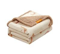 Feandrea Manta Impermeable para Perros, Vellón y Franela, para Perros Grandes, Gatos, 203 x 152 cm, XXL, Reversible, Protección para Sofá, Cama, Lavable a Máquina, Beige PPB080K01