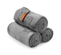 Feandrea Mantas para Mascotas de Franela, Juego de 3, 203 x 152 cm | Mantas Lavables, XXL, para Perros Grandes y Extras Grandes, para Sofá de Perro, Gris Pizarra, Colección BASCO PPB016G01