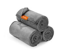 Feandrea Mantas para Mascotas, Juego de 3, XL, 152 x 127 cm | Mantas Lavables para Perros Medianos y Grandes, de Franela para Sofá de Perro, Gris Pizarra, Colección BASCO PPB015G01