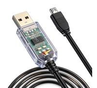 Feanteek Cable de programación USB para escáner Uniden USB-1 Radio PC Cable de interfaz compatible BC250D BC296D UBC3300XLT BC246T BR330T BCD396T BC346XT para portátiles en Windows, Mac, Linux (1,8 m)