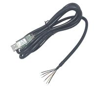 Feanteek USB-RS232-WE-1800-BT-5.0 - Cable USB a serie RS232 con chip FT232RQ compatible con Windows 11 10 8 7 Linux Mac OS 6Way Wire End (5.0V)