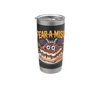 Fear-A-Misu - Humor divertido de postre de Halloween Vaso térmico de acero inoxidable de doble pared