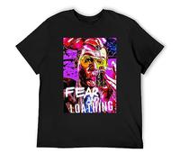 Fear and Loathing In Las Vegas Bat Country Drugs Johnny Crazy Unisex 100% Cotton Short-Sleeve T-Shirts Black XL