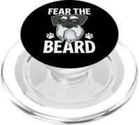 Fear Beard Schnauzer Funny Dog Lover Hombres Mujeres Perros PopSockets PopGrip para MagSafe