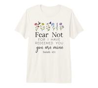Fear For Not You Are Mine Isaiah 43:1 Bible Verse Christian Camiseta Premium
