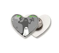 Fear Halloween Corpse Broche de metal con diseño de corazón