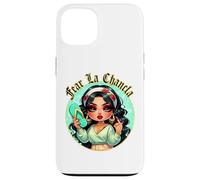 Fear La Chancla Spanish Curvy Chibi Mom Chanclazo Fregona Carcasa para iPhone 13