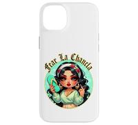 Fear La Chancla Spanish Curvy Chibi Mom Chanclazo Fregona Carcasa para iPhone 14 Plus