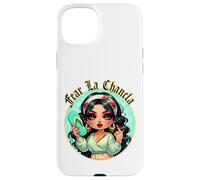 Fear La Chancla Spanish Curvy Chibi Mom Chanclazo Fregona Carcasa para iPhone 15 Plus