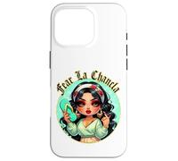 Fear La Chancla Spanish Curvy Chibi Mom Chanclazo Fregona Carcasa para iPhone 16 Pro