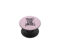 Fear Less Live More - Entrenamiento Motivacional Inspirador PopSockets PopGrip Adhesivo
