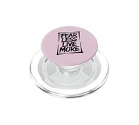 Fear Less Live More - Entrenamiento Motivacional Inspirador PopSockets PopGrip para MagSafe
