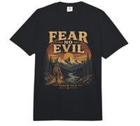 Fear No Evil Salmo 23 4 Cristiano Senderismo Naturaleza Comfort Colors Adult Heavyweight T-Shirt