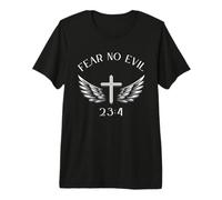 Fear No Evil Salmo 23:4 Versículo de la Biblia I Will Fear No Evil God Camiseta Premium