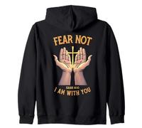 Fear Not I Am with You - Verso bíblico Cristiano Isaías Sudadera con Capucha