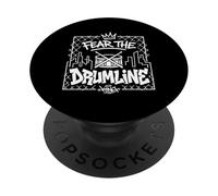 Fear The Drumline King Graffiti Marching Band Baterista PopSockets PopGrip Adhesivo