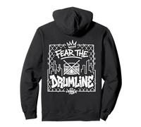 Fear The Drumline King Graffiti Marching Band Baterista Sudadera con Capucha