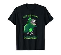 Fear The Fluffy African Grey Loro Dinosaurio Camiseta