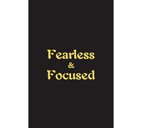 Fearless & Focused - Journals For Writing - Gift For Women And Men - Notebook - Cute Journal - Lined Journal - Writing Journal - Bookmark