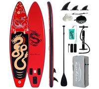 Feath-R-Lite Tablas de Paddle Surf Hinchables Multifuncionales con Bomba Manual Mochila Sup Correa de Seguridad Remo Ajustable para Adultos y Jóvenes de Todos los Niveles de Habilidad