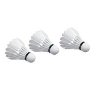 Featheř Badminton Shuttlecocks - Beach Racket Games High Speed Badminton | Professional High Stability White Shuttle | 9x6cm 20g EVA Foam Ball Head Curved Duck Featheř 3 Pack For Youth Players Indoor