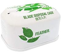 Feather - Contenedor de metal para eliminar cuchillas de afeitar