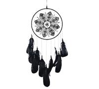 Feather Dream Catcher - Feathers dream-catcher Net | Catcher de sueños de encaje hecho a mano | Feather Bead Wall Hanging Boho Woven Art Ornament | Decoración del hogar de la habitación, regalos de Sa