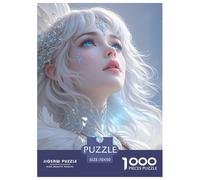 Feather Girl 1000 Pièces Rompecabezas Desafiante Y Educativo para Adultos Regalos para Familiares Y Amigos Tout-Petits 70x50cm/1000pcs