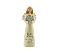 Feather & Grace GP Star Shine Sign Guardian Angel Estatua para decoración del hogar Regalo para Ella, Resina, Multicolor, Talla única