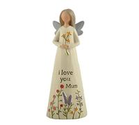 Feather & Grace Xpressions - Figura Hecha a Mano con Texto en inglés I Love You Mum