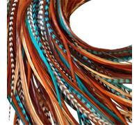 Feather Lily - Extensiones de plumas de gallo auténticas de Feather Lily