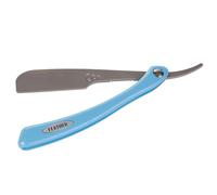 Feather Maquinilla de Afeitar para Hojas de Afeitar, Mango Azul, Professional Artist Club Barbero (Azul)