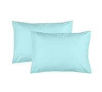 Feather & Stitch - Juego de 2 Fundas de Almohada 100% algodón, ultrasuaves de 300 Hilos con Cierre de sobre, Resistentes a Las Arrugas, a la decoloración y a Las Manchas, 20 x 30 Pulgadas