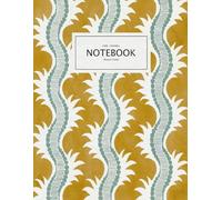 Feather Stripe Notebook - Pretty block print stripe design - Ochre Teal - Paperback notebook - A4 - 8.5 x 11 inches: Unleash Your Creativity with Our ... Writing, Sketching, and Journaling in Style!