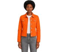 Feather Women's Stretch Cotton Denim Jacket in Celosia Orange - Amara Reya - 12