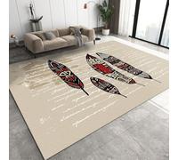Feathered Friends - Alfombra antideslizante con impresión 3D de poliéster suave al tacto para decoración del hogar, resistente a las manchas, 200 x 300 cm