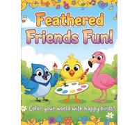 Feathered Friends Fun: simple & Cute Birds Coloring Book
