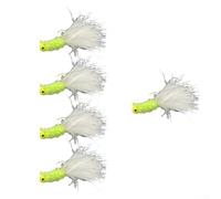 Featherhook - Colección de señuelos de pesca con opciones de peso que soportan ShFor permiten tácticas de profundidad y agua profunda (5 unidades C)