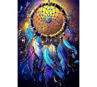 Feathers 30 Piece Jigsaw Puzzles for Adults, Colourful, Challenging & Brainteasing Adult Puzzles 30 Pieces Dreamcatcher, Fun jigsaws for The Whole Family 10x8 Inch