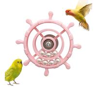 FeatherSpin Bird Wheel - Entrenador Interactivo para Masticar Juguete Giratorio de 360 Grados | Percha para Animales pequeños, jaulas, aburrimiento, Entretenimiento, Juegos, estimulación