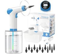 Featjoy Kit de eliminación de cera de oídos, limpiador eléctrico de oídos 2026 con 12 modos de limpieza y temperatura del agua en tiempo real, sistema de riego eficaz para múltiples cerumen de adultos