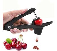 Febbya Deshuesador de Cerezas,Inoxidable Deshuesador de Frutas Fijador de Cerezas para Cereza Aceitunas Bayas Rápido y Fácil Saca Huesos Cereza