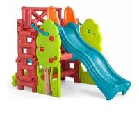 FEBER - Wood House, Centro de Actividades en el Bosque con Tobogán y Mesa Convertible en Arenero, Colores Luminosos y Resistentes a la Luz, Fácil Montaje, Niños de 3 a 8 años, Famosa (800009590)