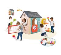 FEBER - Casual 6 Activities House, Casa con 6 Actividades de Juego, Accesorios Incluidos para los Juegos, Colores Resistentes a la Luz Solar, Montaje Fácil, A Partir de 3 años, Famosa (FEH23000)