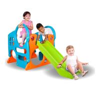 FEBER - Centro de Actividades con Tobogán, Colores Resistentes a la Luz Solar y Temperaturas, Robusto y de Fácil Montaje, Peso de 13 kg, para Niño de 2 años+, Famosa (FEU18000), Versión Nueva