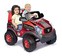 FEBER - Challenger 12 V Coche, Coche de 2 Plazas Deportivo, Color Rojo, Alcanza 5,3km/h, Incluye Batería y Cargador, Autonomía de 40 min, para Niños de 3 a 7 años, Famosa (800008262)