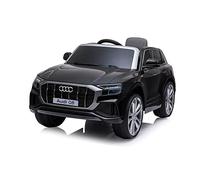 FEBER Coche eléctrico Infantil a Partir de 3 años Q8 Negro 12V R/C, radiocontrol, con: Faros con luz, 3 velocidades, Acelerador y Freno eléctrico, Famosa (800013444)