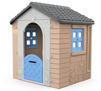 FEBER Dream House Casita Infantil con Balcón, Niños 2+ Años | Puerta Abatible, Pegatinas para Decorar, Colores Resistentes a la Luz Solar, Montaje Fácil, Famosa (FEH31000)