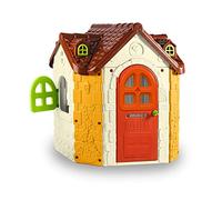 FEBER - Fancy House, Casita Espaciosa con Ventanas y Puertas Abatibles, Bandeja de Juego y Accesorios, Color Luminoso y Resistente a la Luz, Fácil Montaje, Niños de 3 a 8 años, Famosa (800010962)